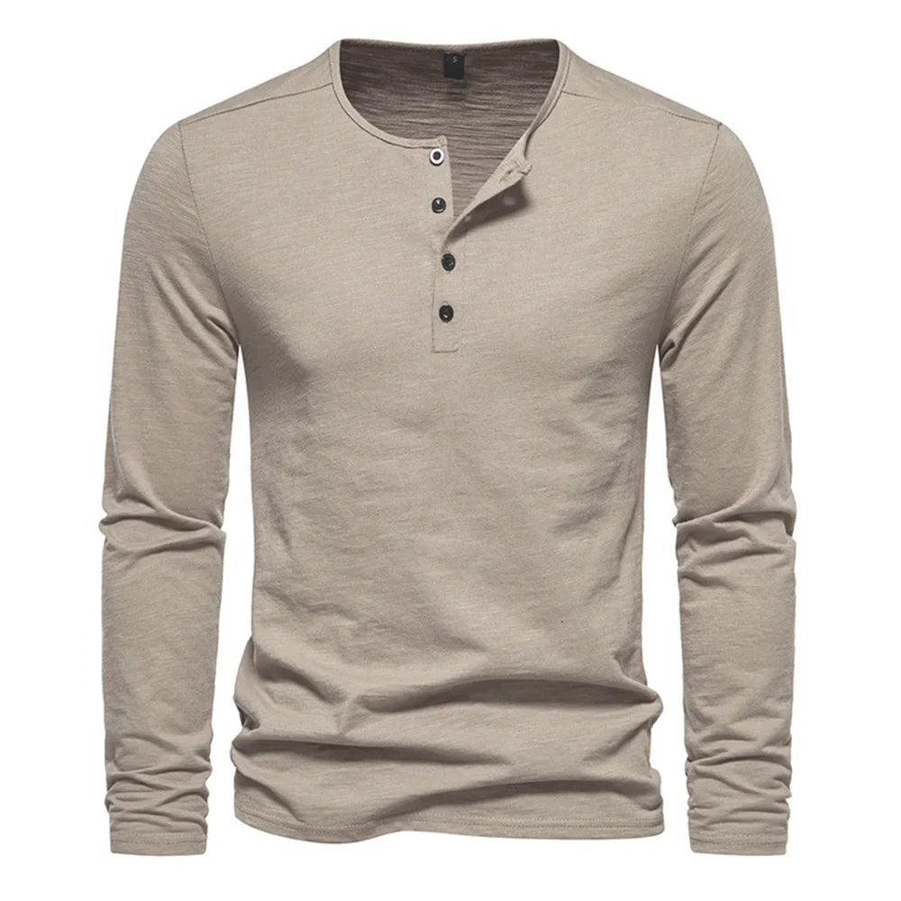 Minimalist Long Sleeve Cotton Tee