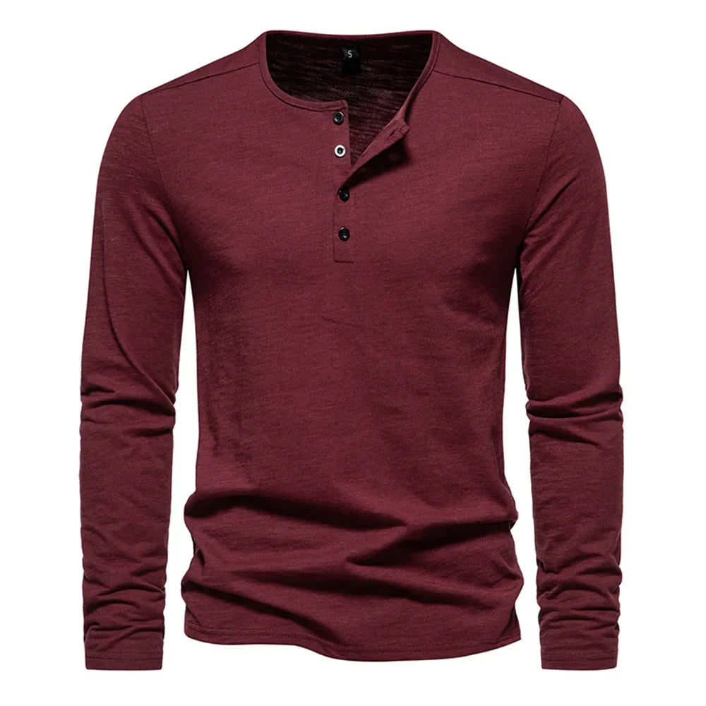 Minimalist Long Sleeve Cotton Tee