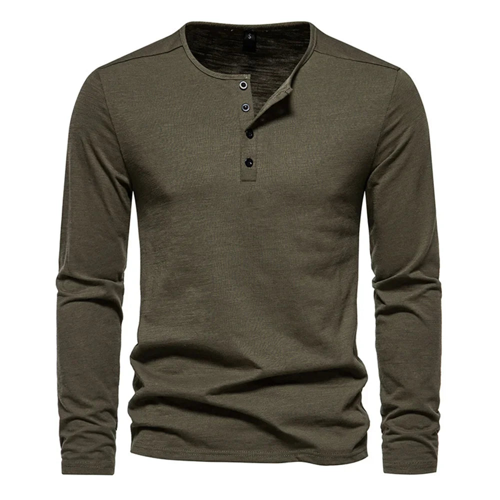 Minimalist Long Sleeve Cotton Tee