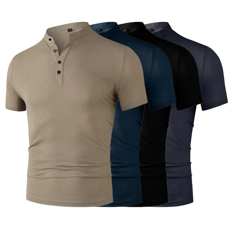 Modern Slim Fit Mandarin Tee