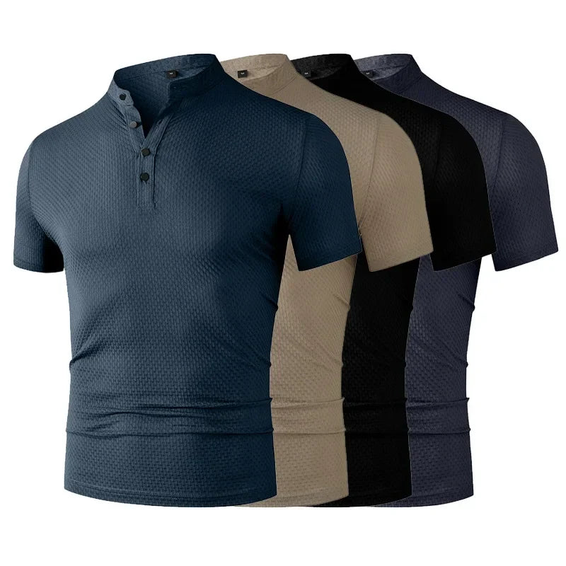 Modern Slim Fit Mandarin Tee