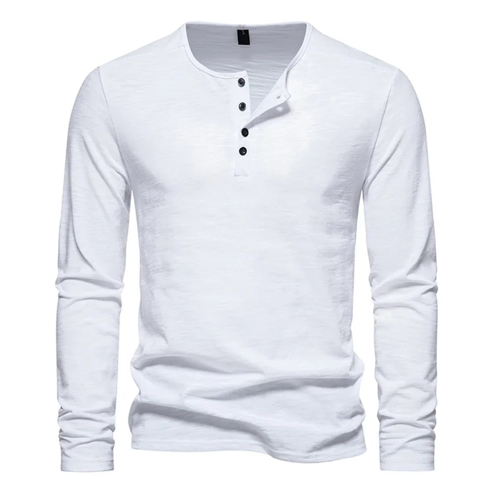 Minimalist Long Sleeve Cotton Tee
