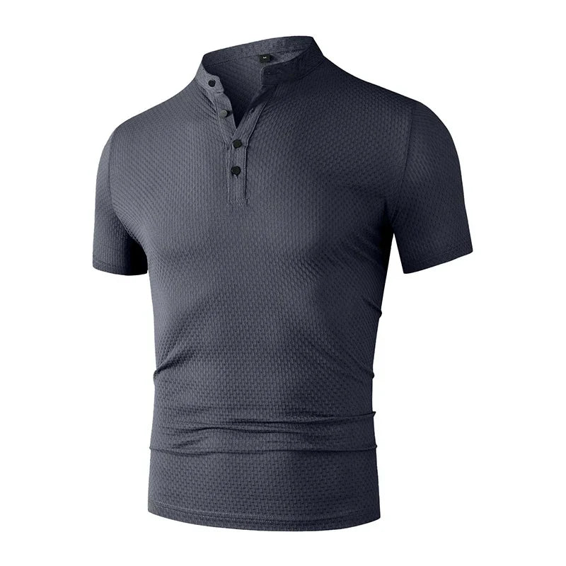 Modern Slim Fit Mandarin Tee