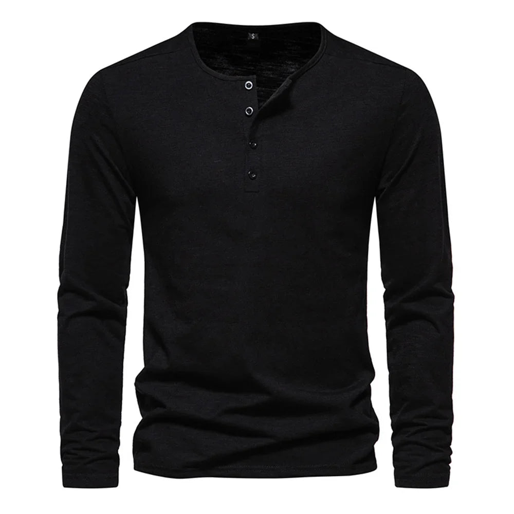 Minimalist Long Sleeve Cotton Tee