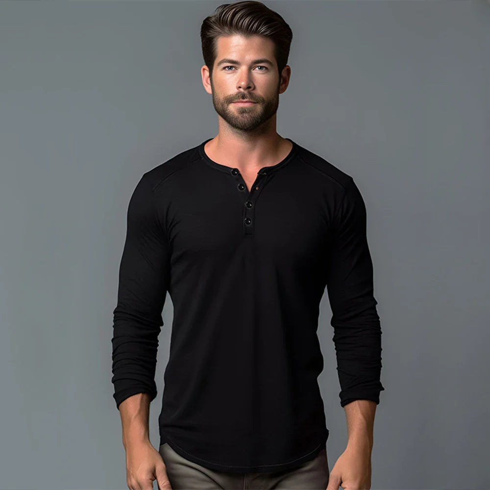Minimalist Long Sleeve Cotton Tee